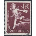 AUSTRIA - 1952 1.50S+35g brown-carmine Stamp Day, used – Michel # 972