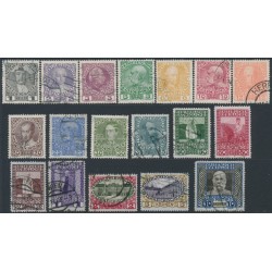 AUSTRIA - 1908 1H to 10Kr Emperor Franz Josef Jubilee set of 18, used – Michel # 139-156