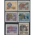 AUSTRIA - 1931 Rotary International overprints set of 6, MH – Michel # 518-523