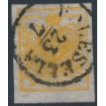 AUSTRIA - 1850 5c deep orange Arms, Lombardy-Venice, used – Michel # 1Xb