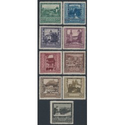 AUSTRIA - 1923 Provincial Capitals set of 9, MH – Michel # 433-441 