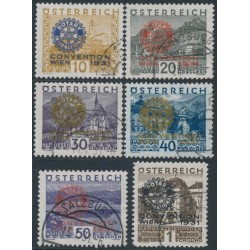 AUSTRIA - 1931 Rotary overprints set of 6, used – Michel # 518-523