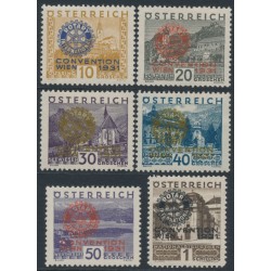 AUSTRIA - 1931 Rotary overprints set of 6, MH – Michel # 518-523