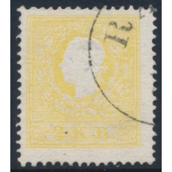 AUSTRIA - 1858 2Kr pale yellow Emperor Franz Joseph (type II), used – Michel # 10IIa