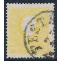 AUSTRIA - 1858 2Kr sulphur-yellow Emperor Franz Joseph (type II), used – Michel # 10IIf