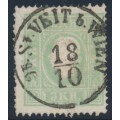 AUSTRIA - 1859 3Kr green Emperor Franz Joseph (type II), used – Michel # 12a