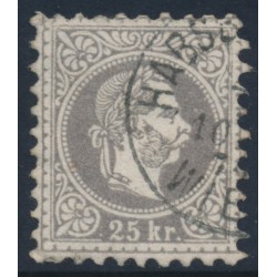 AUSTRIA - 1867 25Kr grey-lilac Emperor, coarse print, used – Michel # 40Ib