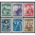AUSTRIA - 1933 Catholic Day set of 6, MH – Michel # 557-562