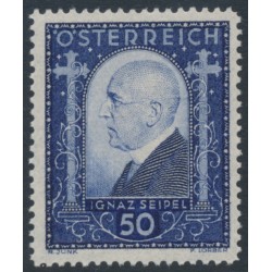 AUSTRIA - 1932 50g+50g ultramarine Ignaz Seipel, MNH – Michel # 544