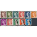 AUSTRALIA - 1966 1c to 7c QEII definitives set of 11, MNH – SG # 382-388a + 404-405a + 414