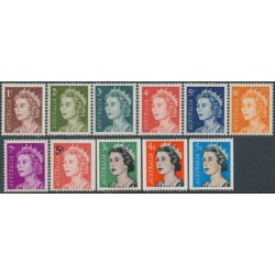 AUSTRALIA - 1966 1c to 7c QEII definitives set of 11, MNH – SG # 382-388a + 404-405a + 414