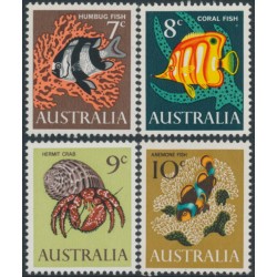 AUSTRALIA - 1966 7c to 10c Marine Life set of 4, MNH – SG # 388-392