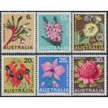 AUSTRALIA - 1968 6c to 30c State Floral Emblems set of 6, MNH – SG # 420-425