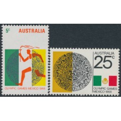 AUSTRALIA - 1968 Mexico Olympic Games set of 2, MNH – SG # 428-429