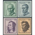 AUSTRALIA - 1968 Famous Australians set of 4, MNH – SG # 432-435