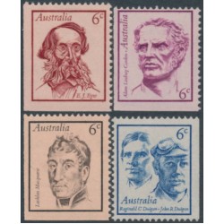 AUSTRALIA - 1970 Famous Australians set of 4, MNH – SG # 479-482