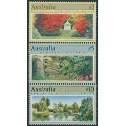AUSTRALIA - 1989 $2, $5 & $10 Gardens set of 3 perf. 14, MNH – SG # 1199-1201