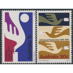AUSTRALIA - 1974 Universal Postal Union (UPU) set of 2, MNH – SG # 576-577