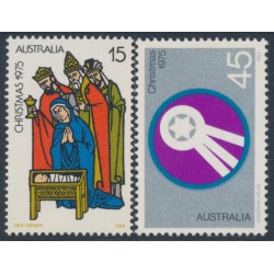 AUSTRALIA - 1975 15c & 45c Christmas set of 2, MNH – SG # 612-613
