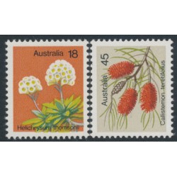 AUSTRALIA - 1975 18c & 45c Wildflowers set of 2, MNH – SG # 608-609
