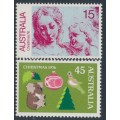 AUSTRALIA - 1976 15c & 45c Christmas set of 2, MNH – SG # 635-636