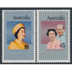 AUSTRALIA - 1977 18c & 45c Silver Jubilee set of 2, MNH – SG # 645-646