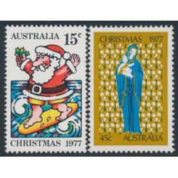 AUSTRALIA - 1977 15c & 45c Christmas set of 2, MNH – SG # 655-656