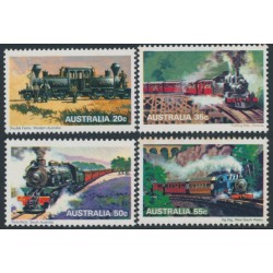 AUSTRALIA - 1979 20c to 55c Steam Trains set of 4, MNH – SG # 715-718