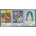 AUSTRALIA - 1979 15c to 55c Christmas set of 3, MNH – SG # 721-723