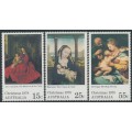 AUSTRALIA - 1978 15c to 55c Christmas set of 3, MNH – SG # 696-698