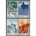 AUSTRALIA - 1979 20c to 55c Fishing set of 4, MNH – SG # 724-727