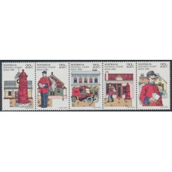 AUSTRALIA - 1980 22c National Stamp Week strip of 5, MNH – SG # 752a
