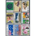 AUSTRALIA - 1975-1978 the nine 10c & 18c commemoratives, MNH – SG # ex. 589-668