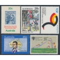 AUSTRALIA - 1978-1979 the five 20c commemoratives, MNH – SG # ex. 649-728