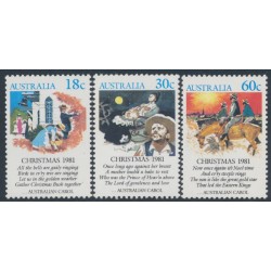 AUSTRALIA - 1981 18c to 60c Christmas set of 3, MNH – SG # 828-830