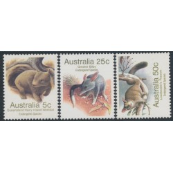 AUSTRALIA - 1983 5c, 25c & 50c Animals perf. 14¼:14, MNH – SG # 784a+789a+796a