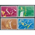 AUSTRALIA - 1982 27c & 75c Commonwealth Games set of 4, MNH – SG # 859-862