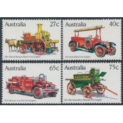 AUSTRALIA - 1983 27c to 75c Fire Engines set of 4, MNH – SG # 875-878