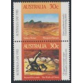 AUSTRALIA - 1985 30c Australia Day pair, MNH – SG # 961b