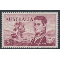 AUSTRALIA - 1973 $1 brown-purple Navigator, perf. 15:14, MNH – SG # 401c