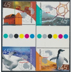 AUSTRALIA / AAT - 2002 45c x 4 Antarctic Research gutter block of 4, MNH – SG # 156a