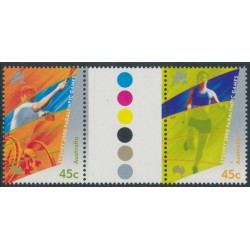 AUSTRALIA - 2000 45c Paralympic Games gutter pair, MNH – SG # 1990a