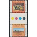 AUSTRALIA - 1985 30c Australia Day gutter pair, MNH – SG # 961b