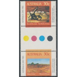 AUSTRALIA - 1985 30c Australia Day gutter pair, MNH – SG # 961b
