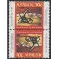 AUSTRALIA - 1985 30c Australia Day ‘The Walls of China’ tête-bêche pair, MNH – SG # 962a