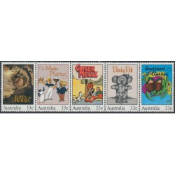 AUSTRALIA - 1985 33c Children's Books strip of 5, MNH – SG # 982a
