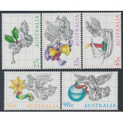 AUSTRALIA - 1985 27c to 90c Christmas set of 5, MNH – SG # 988-992