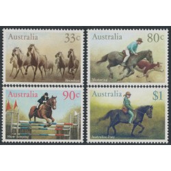AUSTRALIA - 1986 33c to $1 Australian Horses set of 4, MNH – SG # 1010-1013
