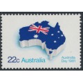 AUSTRALIA - 1981 22c Australia Day, MNH – SG # 765