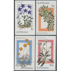 AUSTRALIA - 1987 3c to 36c Alpine Wild Flowers set of 4, MNH – SG # 1028-1031